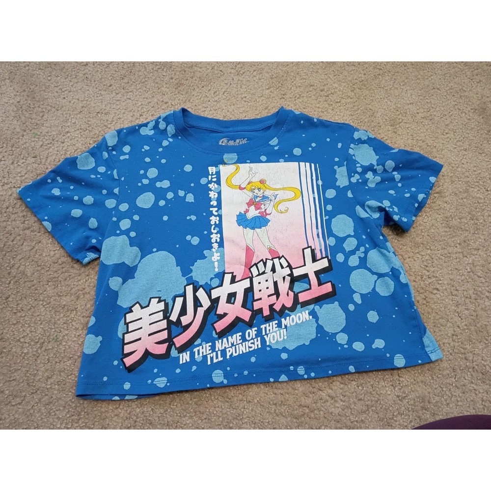 Sailor Moon Juniors Size Small S Graphic Cropped Top